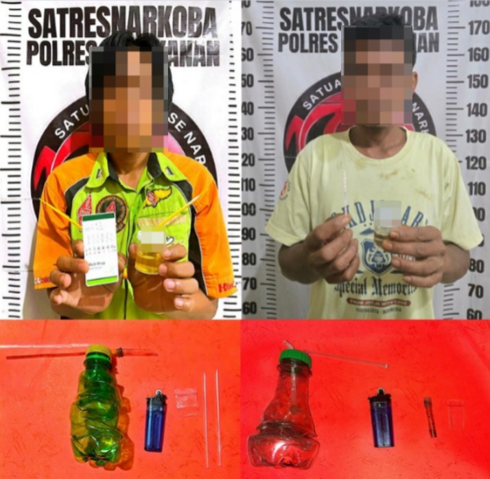 Polres Way Kanan Amankan Satu Pengedar dan Dua Penyalahgunaan Narkotika Jenis Sabu di Baradatu