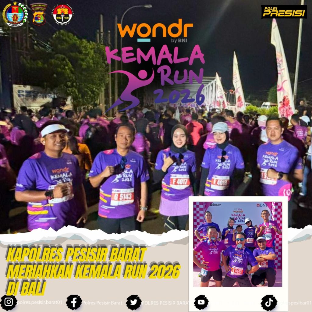 KAPOLRES PESISIR BARAT IKUTI AJANG WONDR KEMALA RUN 2026 DI BALI
