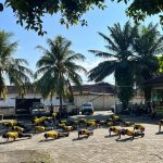 JAGA KEBUGARAN, PERSONEL POLRES PESISIR BARAT GELAR OLAHRAGA BERSAMA