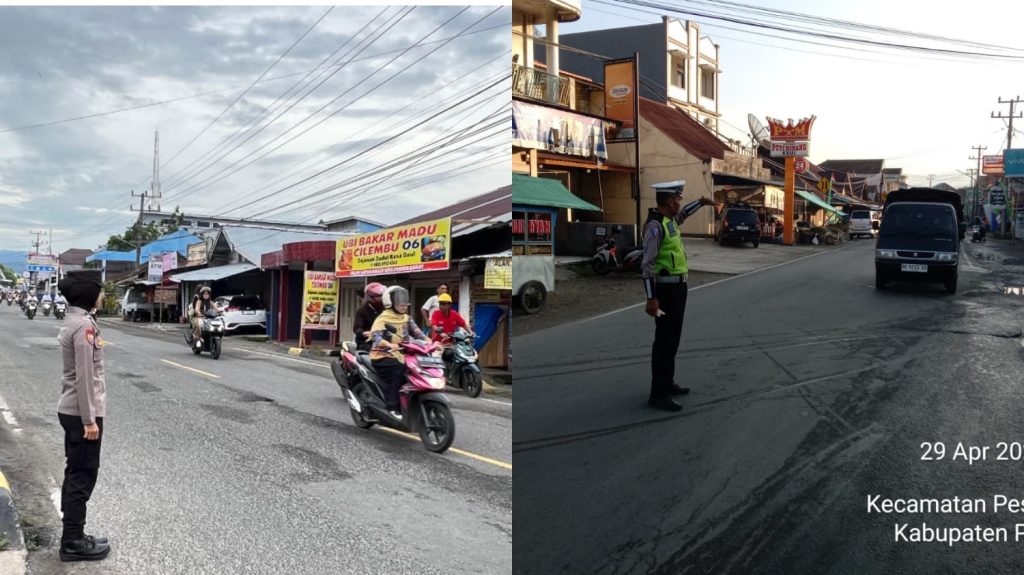 HADIR DI TENGAH MASYARAKAT, POLSEK PESISIR TENGAH POLRES PESISIR BARAT GELAR PAM RAWAN PAGI