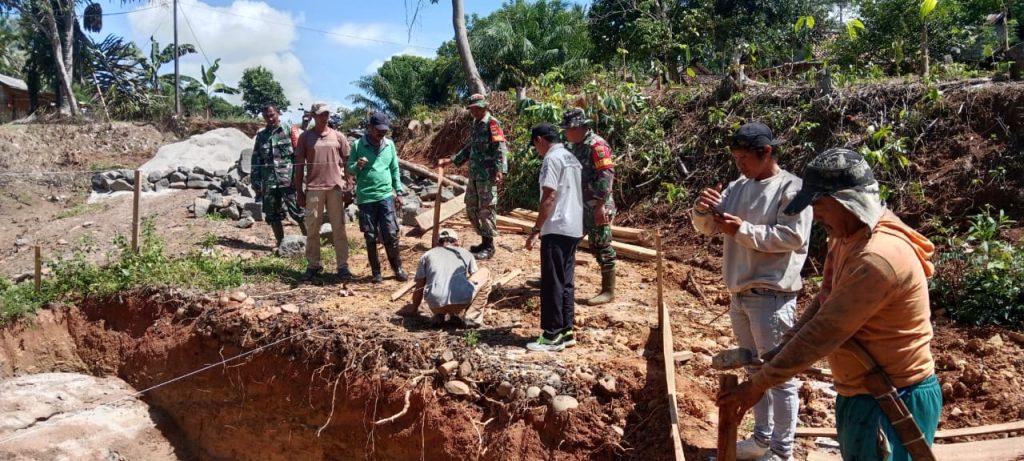 Pembangunan Jembatan Garuda di Rebang Tangkas Terus Berprogres