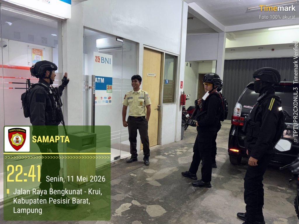 CEGAH GANGUAN KAMTIBMAS, SAT SAMAPTA GENCARKAN PATROLI MALAM HARI