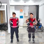 ANTISIPASI TERJADINYA TINDAK PIDANA, SAT SAMAPTA POLRES PESISIR BARAT LAKSANAKAN PENGAMANAN DI KANTOR BANK BNI KRUI