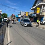 JAM RAWAN SIANG, SATLANTAS POLRES PESISIR BARAT GELAR PAM DAN GATUR LALIN