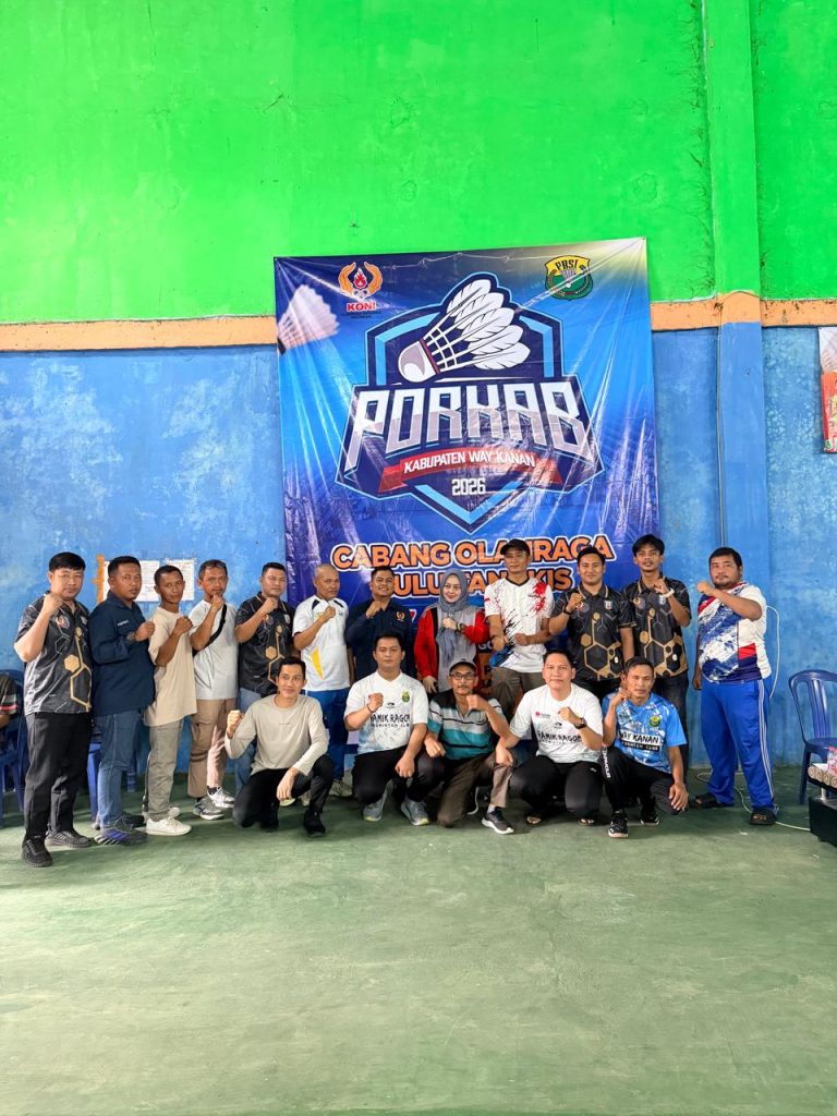 PBSI Way Kanan Gelar Turnamen Bulu Tangkis PORKAB 2026, 80 Atlet Siap Berlaga dan untuk Jaring Atlit