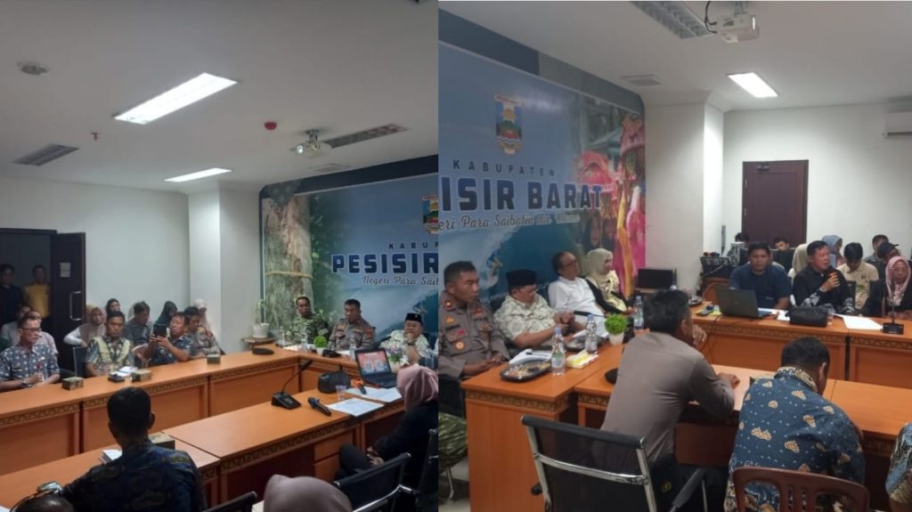 Polres Pesisir Barat Hadiri Rapat Lintas Sektoral Dalam Rangka “Ngumbai Lawok” Tahun 2026
