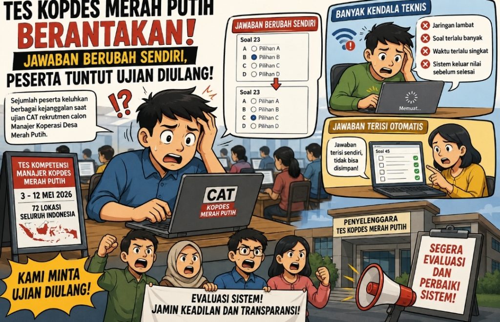 CAT Koperasi Merah Putih Disorot: Jawaban Berubah Sendiri, Peserta Tuntut Ujian Diulang