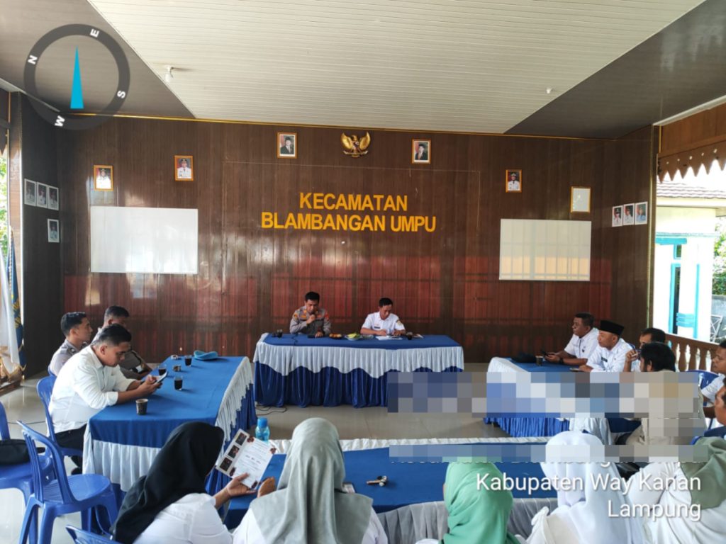 Perkuat Sinergitas, Kapolsek Umpu Semenguk Gelar Silaturahmi dan Koordinasi Kamtibmas