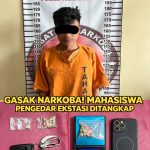 17 Butir Ekstasi Gagal Edar! Polres Tulang Bawang Amankan Mahasiswa di Parkiran Hotel