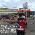 Urai Kemacetan, Sat Samapta Polres Pesisir Barat Gelar Pengamanan Rawan Pagi