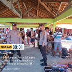Patroli rutin bhabinkamtibmas polsek ngaras ajak masyarakat jaga kamtibmas 