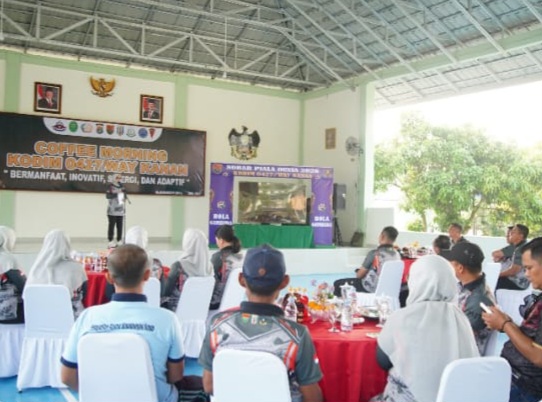 Bupati Ayu Hadiri Coffee Morning bersama Forkopimda di Kodim 0427/ Way Kanan