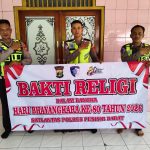 Sambut Hari Bhayangkara ke-80, Satlantas Polres Pesisir Barat Gelar Bakti Sosial di Masjid Hidayatul Mutaqodimin