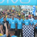 JALAN SEHAT DAN SENAM BERSAMA WARNAI PERINGATAN HUT BHAYANGKARA KE~80 DI PESISIR BARAT, SINERGI TNI-POLRI-PEMKAB TERASA KUAT