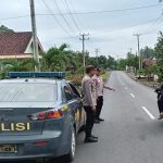 Perkuat Sinergi, Polsek Way Tuba Gelar Patroli Dialogis dan Sosialisasi Sabuk Kamtibmas