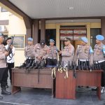 Sipropam Polres Tulang Bawang Barat Laksanakan Pemeriksaan Berkala Senpi Dinas Milik Personel Polres dan Polsek