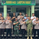 PERERAT SINERGI ANTAR-LEMBAGA, KAPOLRES PESISIR BARAT LAKSANAKAN KUNJUNGAN KERJA KE KODIM 0422/LAMPUNG BARAT DAN KEJAKSAAN NEGERI LAMPUNG BARAT
