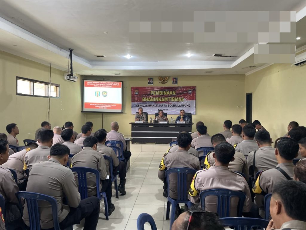 Optimalkan Peran di Masyarakat, Dit Binmas Polda Lampung Gelar Pembinaan Bhabinkamtibmas di Polres Way Kanan