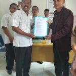 Ahmad Abdi Patoni Resmi Serahkan Berkas Pencalonan Kepalo Tiyuh Pulung Kencana Dukungan Dari Masyarakat