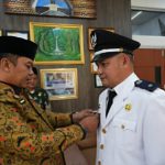 Sekdakab Way Kanan Lantik Pj Kakam Sumber Rejeki