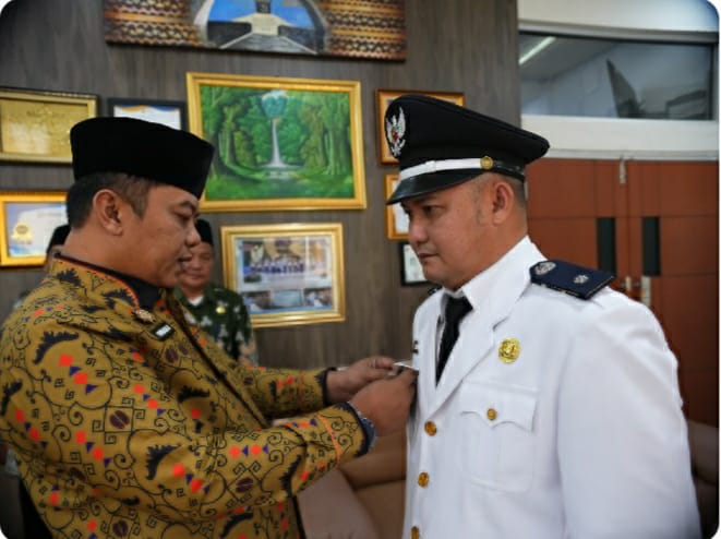 Sekdakab Way Kanan Lantik Pj Kakam Sumber Rejeki