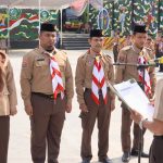 Terik Mentari Tak Surutkan Semangat Peserta Pengukuhan Gugus Depan Ponpes dan SMP IT Muhammad Al-Fatih