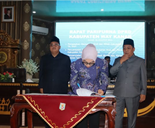Pemkab dan DPRD Way Kanan Sepakati KUA-PPAS 2027 Sebagai Dasar Penyusunan RAPBD