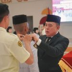 Wakil Bupati Hankam Hasan Mengukuhkan Pasukan Pengibar Bendera Pusaka (PASKIBRAKA) Kabupaten Tulang Bawang Tahun 2026