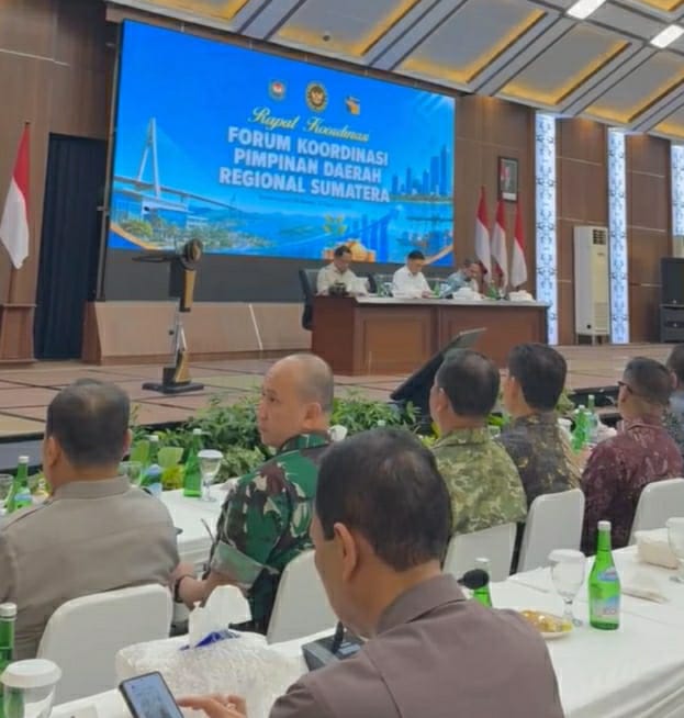 Bupati Way Kanan Hadiri Rakor Forkopimda Regional Sumatera