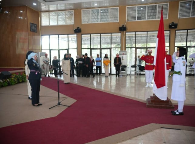 Bupati Ayu Kukuhkan Paskibraka Way Kanan 2026