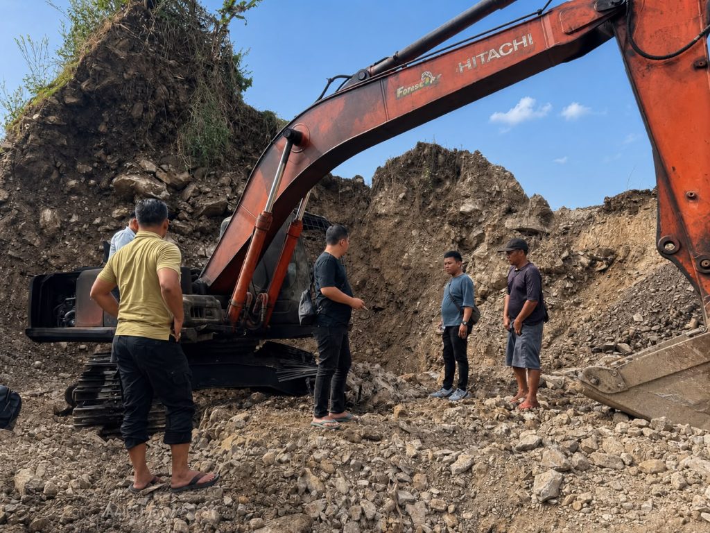 Polres Way Kanan Tindaklanjuti Informasi Dugaan Tambang Batu di Kampung Bukit Gemuruh