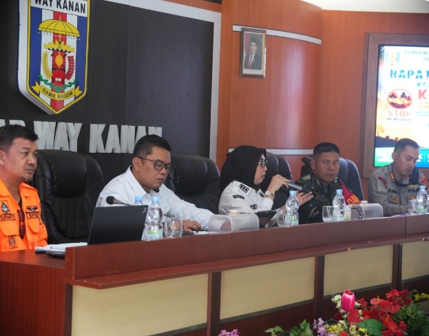 Pemkab Way Kanan Gelar Rakor Kesiapsiagaan Karhutla dan Kekeringan