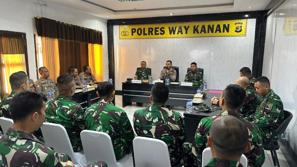 Perkuat Sinergitas TNI-Polri, Polres Way Kanan Terima Kunjungan Pasis Seskoad 2026