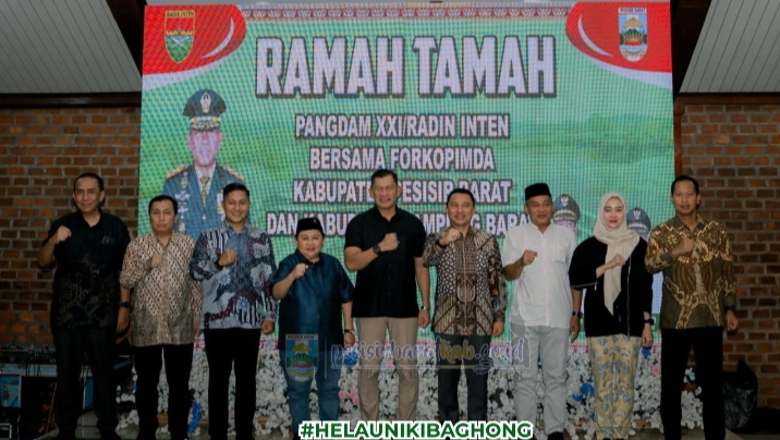 Wakil Bupati Pesibar Hadiri Acara Ramah Tamah Dengan Pangdam