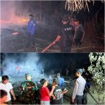 Dua Rumah Warga di Bengkunat Ludes Terbakar, Polisi Lakukan Penanganan
