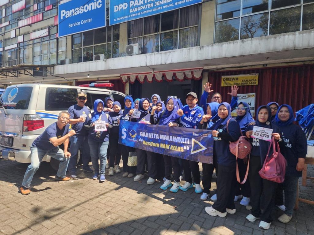 Garnita Malahayati NasDem Jember Ikuti Gerak Jalan Tahunan Tajemtra, Perkuat Kekompakan dan Kekeluargaan
