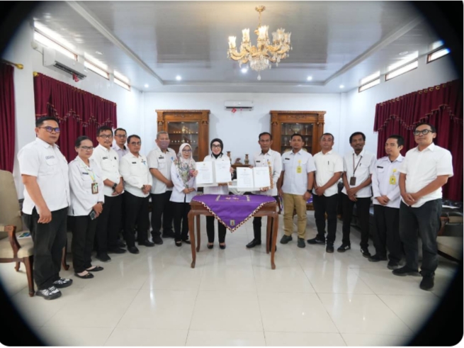 Pemkab Way Kanan dan BPN Tandatangani Nota Kesepakatan