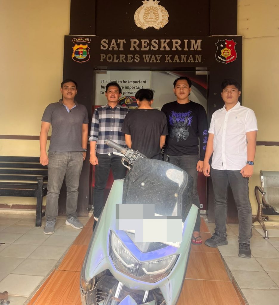 Diduga Hendak Rampas Motor di Sidoarjo Way Kanan, Pria 18 Tahun Diamankan Satreskrim Polres Way Kanan